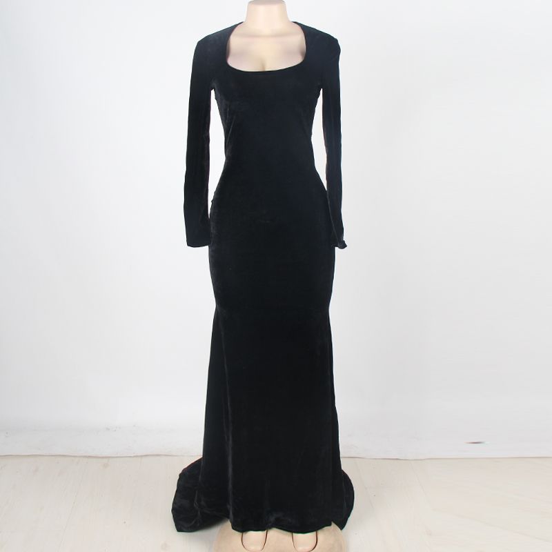 Wholesale Popular and Elegant New Arrivals Long Sleeve Backless Prom Dress